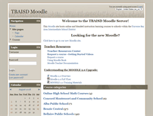Tablet Screenshot of moodle.tbaisd.org